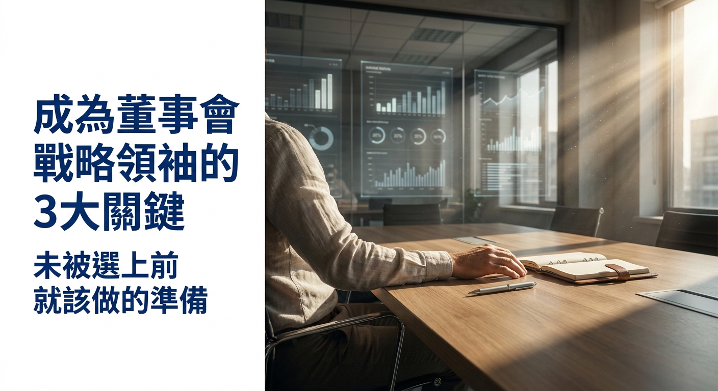 董事會席位爭奪戰！未入選前就該建立的3大戰略形象