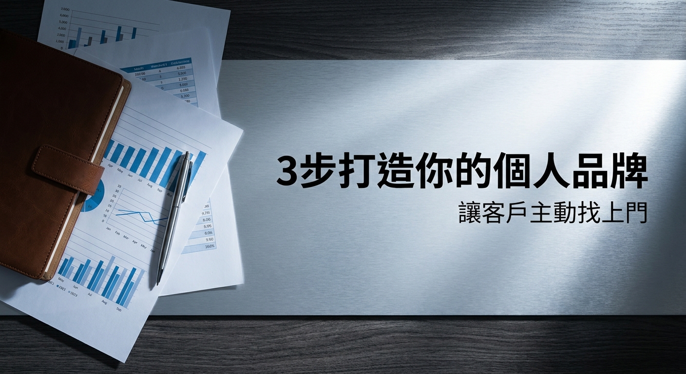 3步打造你的個人品牌，讓客戶主動找上門 | 真實業務增長的秘訣
