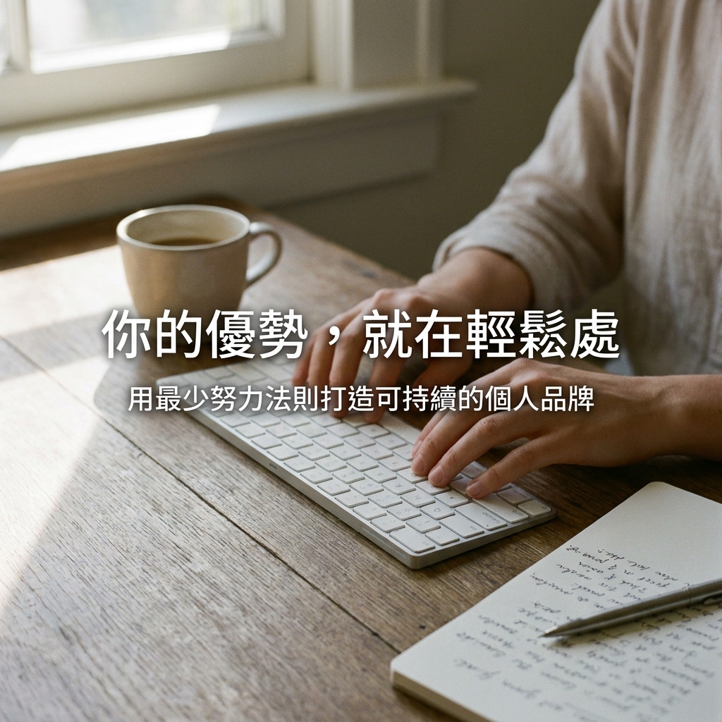 用最少努力法則打造個人品牌：找到你的天然優勢，持續複利