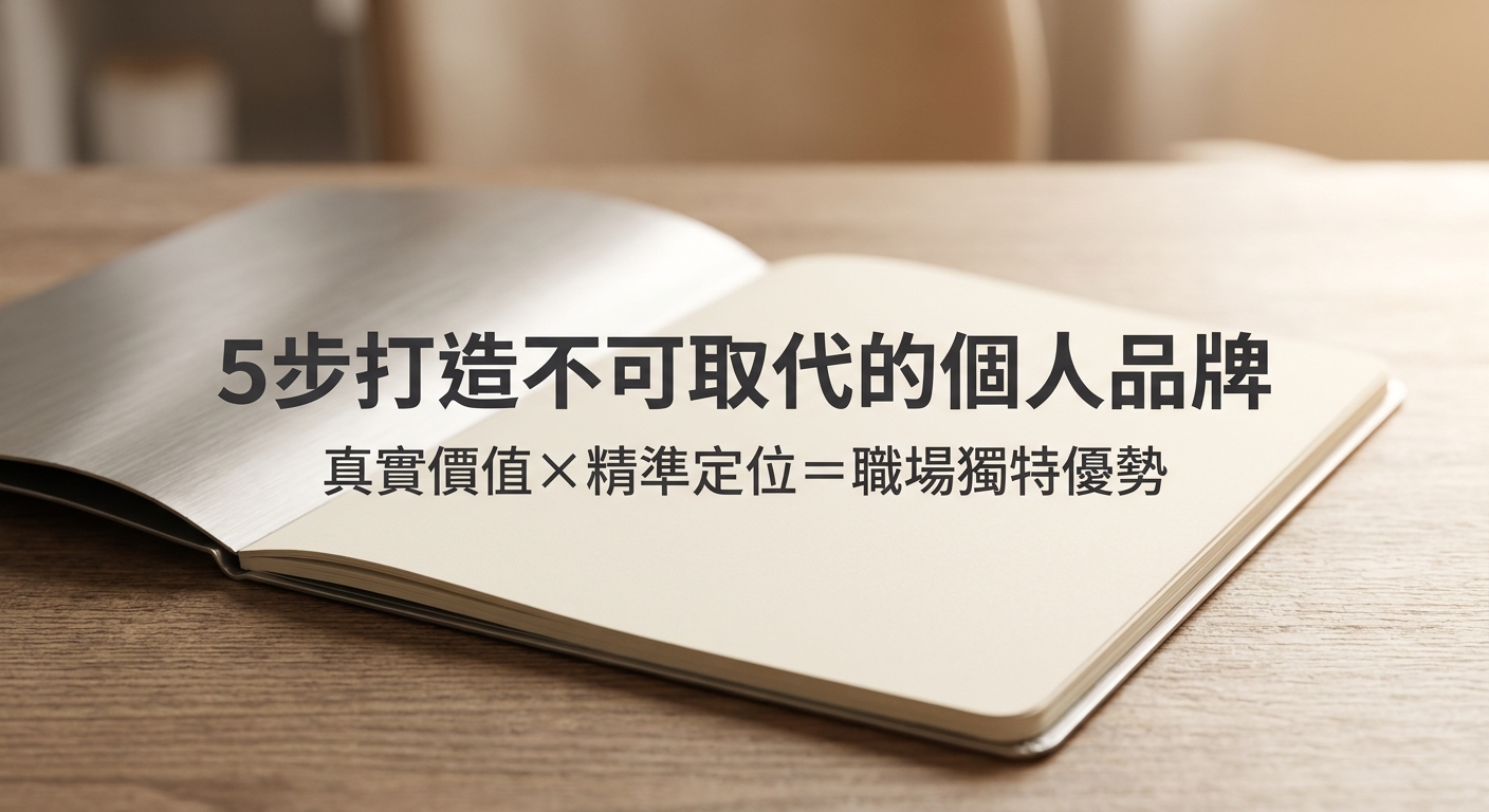 5步打造不可取代的個人品牌：職場脫穎而出的關鍵策略